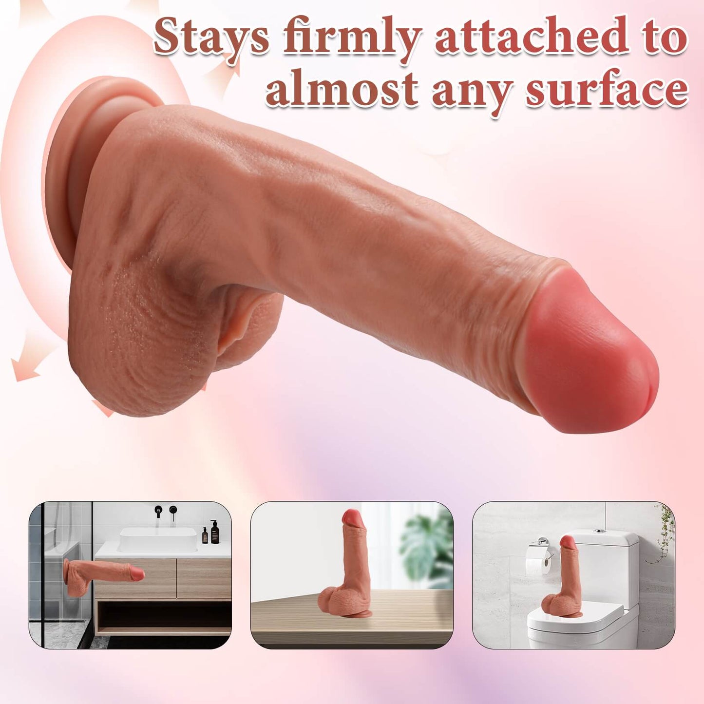Kripper 11" x 2.4" Flesh Extra Realistic Huge And Thick Anal Dildo