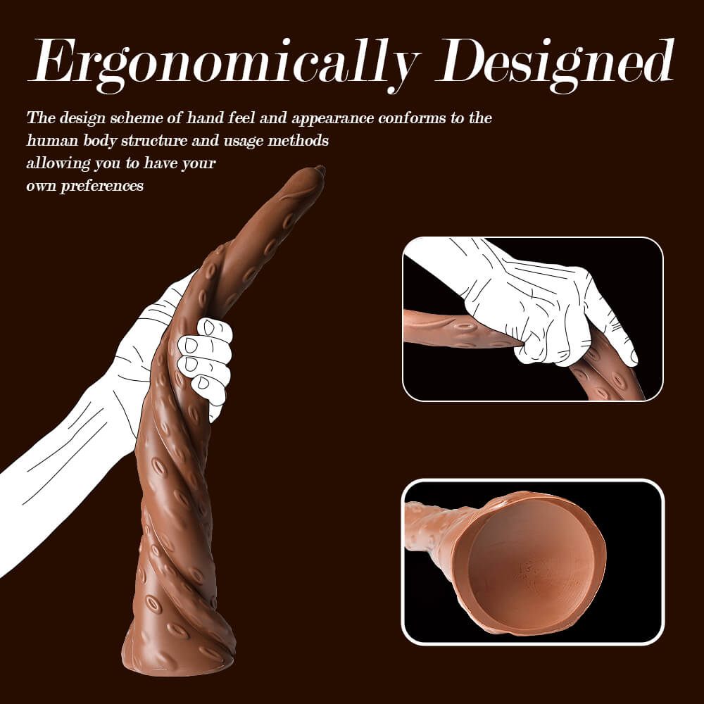 Monster 80 16" * 2.9" The World Huge Curved Anal Suction Cup Dildo