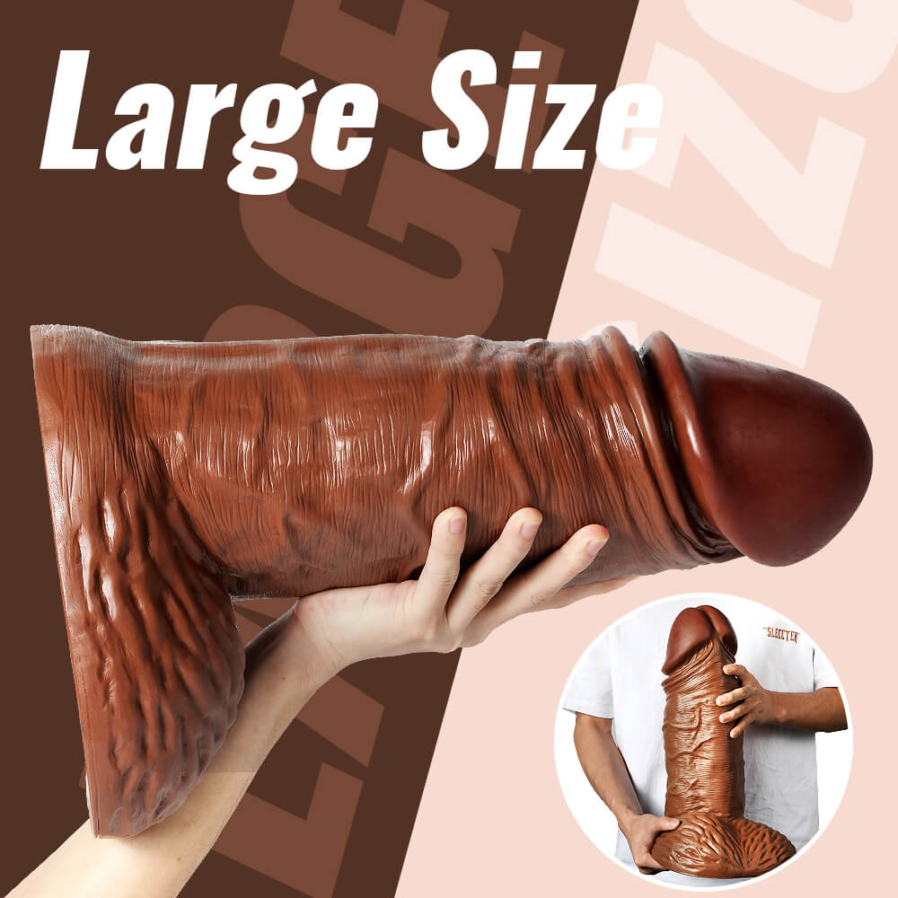Big Cannon Boy 15" * 5" The World Huge Curved Anal Suction Cup Dildo
