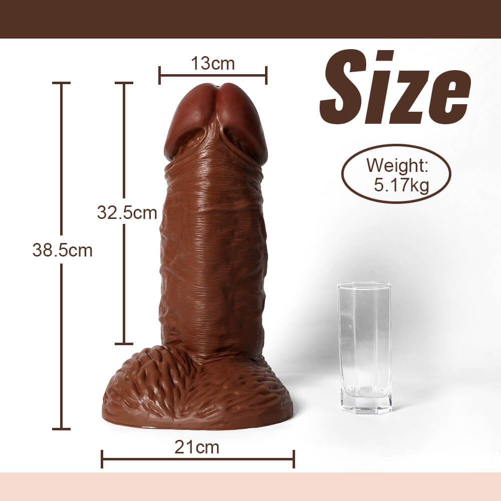 Big Cannon Boy 15" * 5" The World Huge Curved Anal Suction Cup Dildo