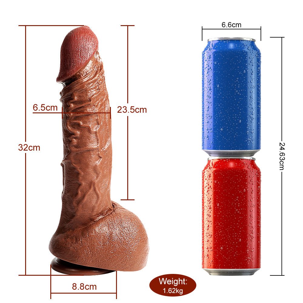 Budd 12.5" x 2.5" Huge Super Thick Realistic Flesh Dick