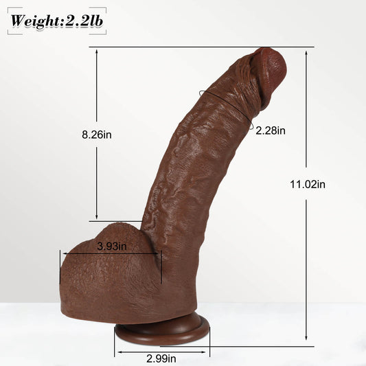 Cliff 11" x 2.9" L Size Large Thick Realistic Dildo