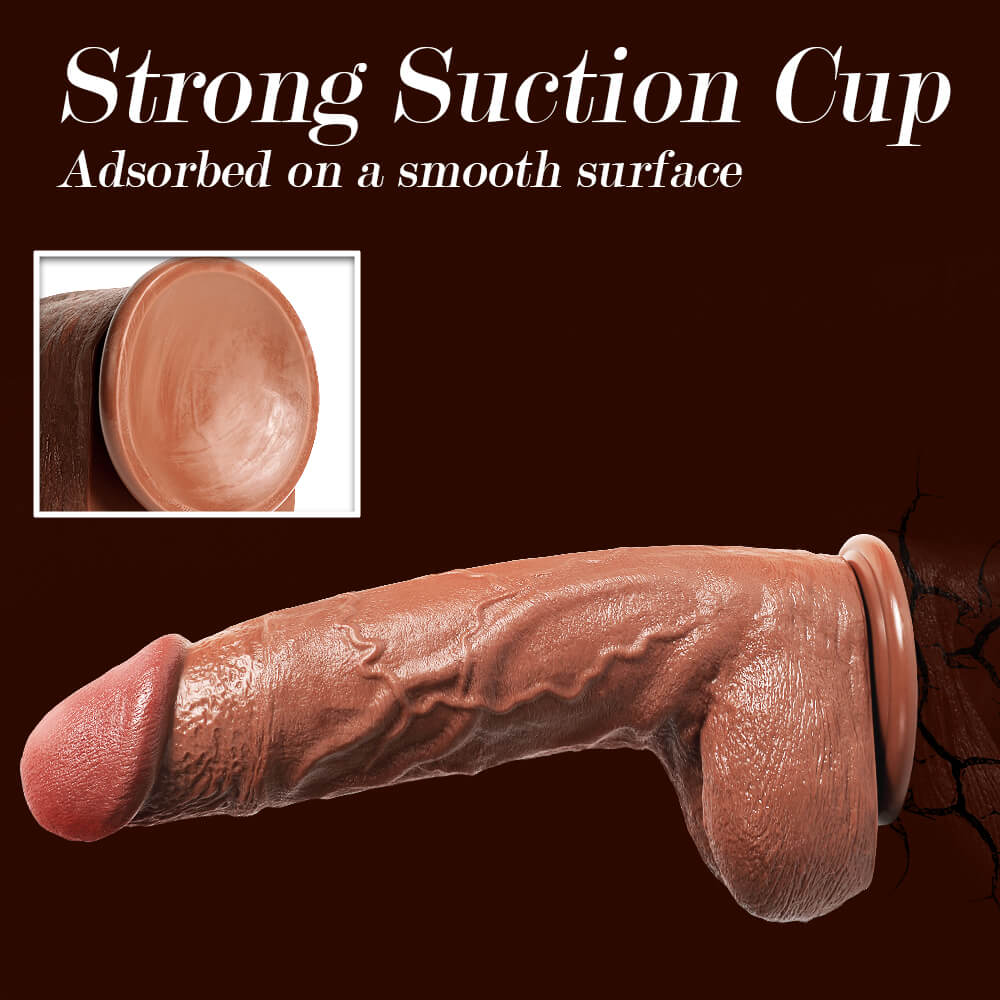 Demons 13" x 2.9" Extreme Huge Anal Dildo Flesh Skin Silicone Soft Dildo