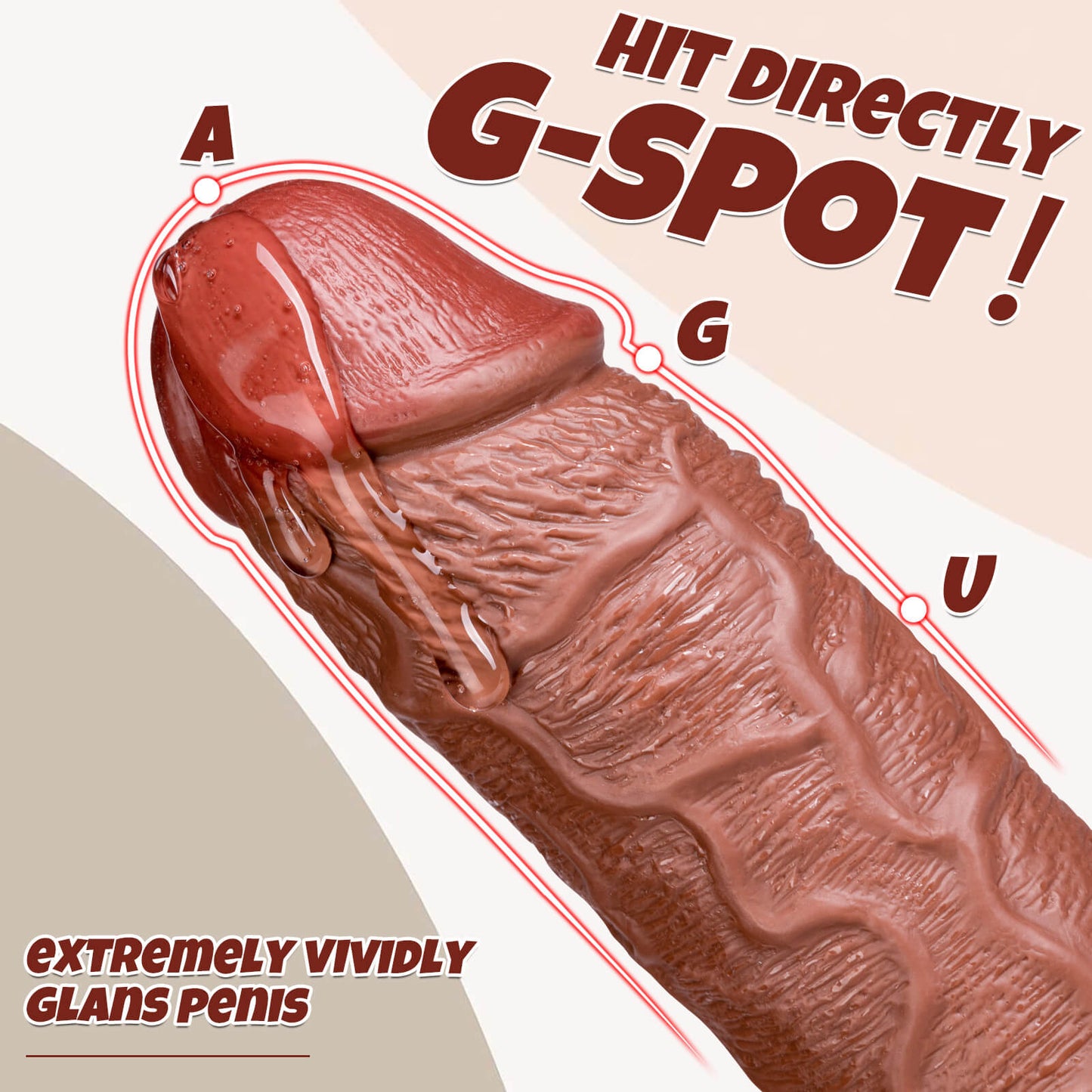 Hall 16" x 2.9" Huge Super Thick Realistic Flesh Dick