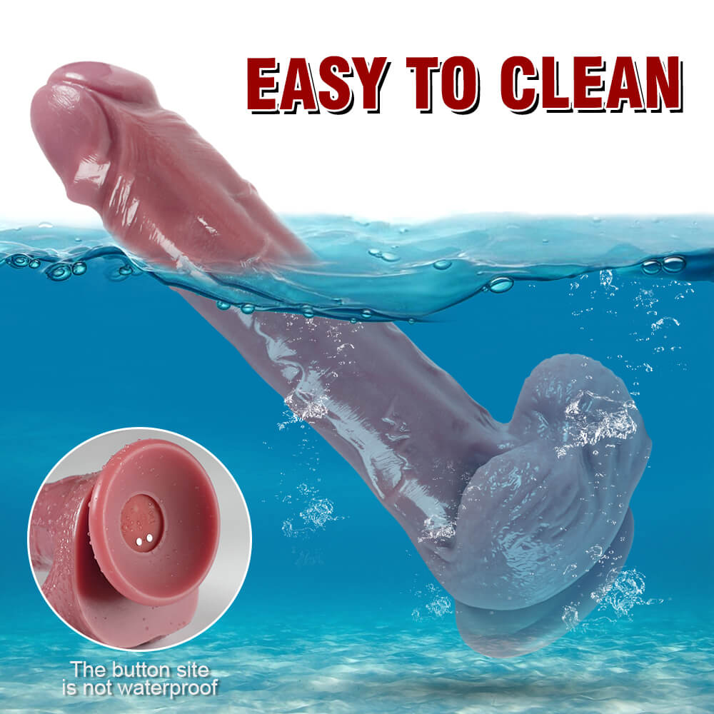Harriet 8“ x 2.5” XL Veiny Thick Dildo with 10 Insertion Modes and 3 Vibration Modes