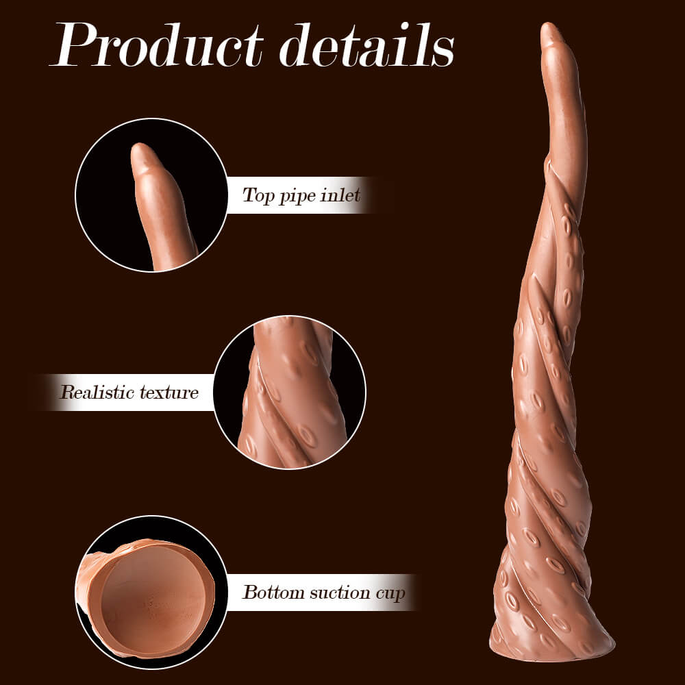 Monster 80 16" * 2.9" The World Huge Curved Anal Suction Cup Dildo