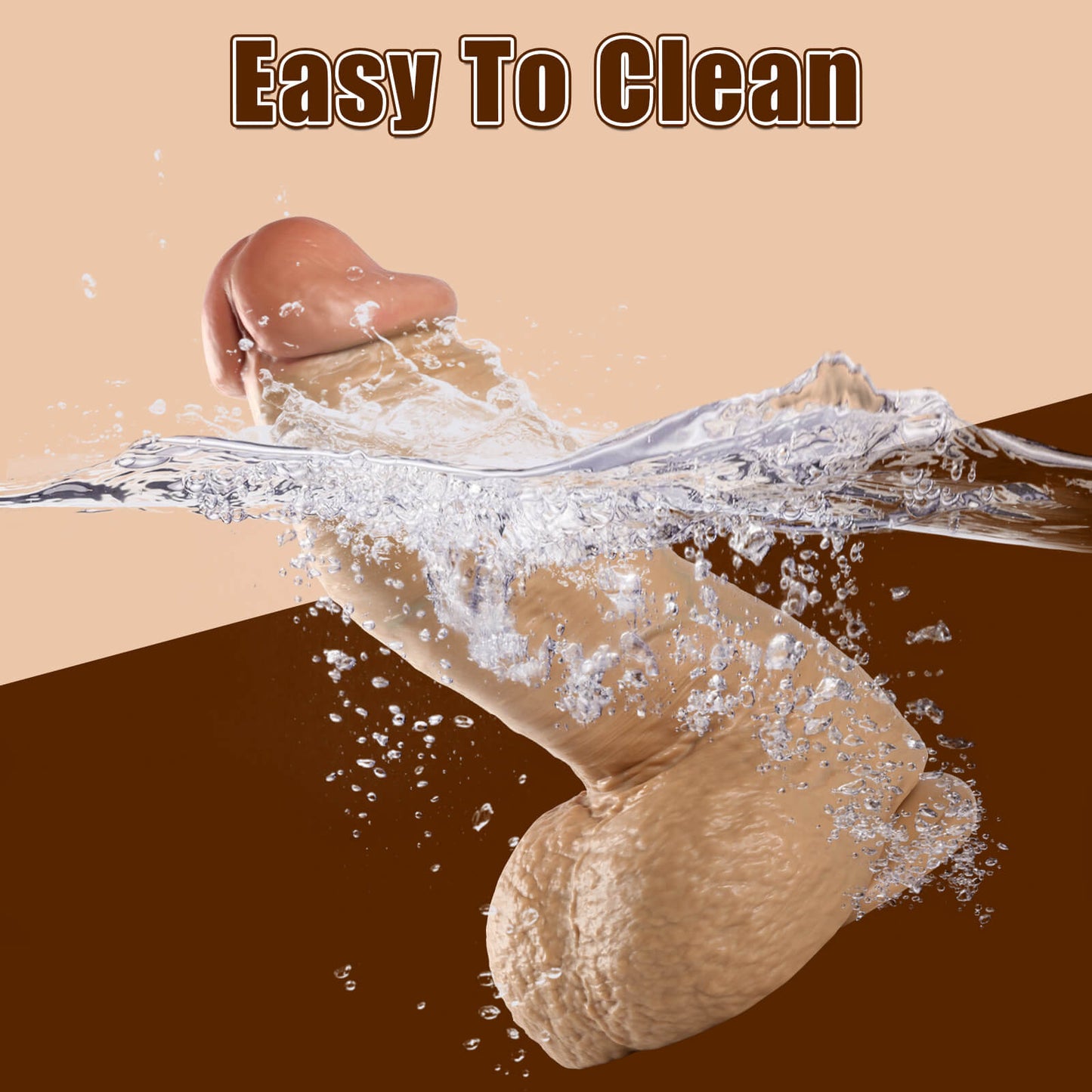 Nick 12" x 3.8" Big Huge Dildo Soft Skin Dick Give You A Better Experience