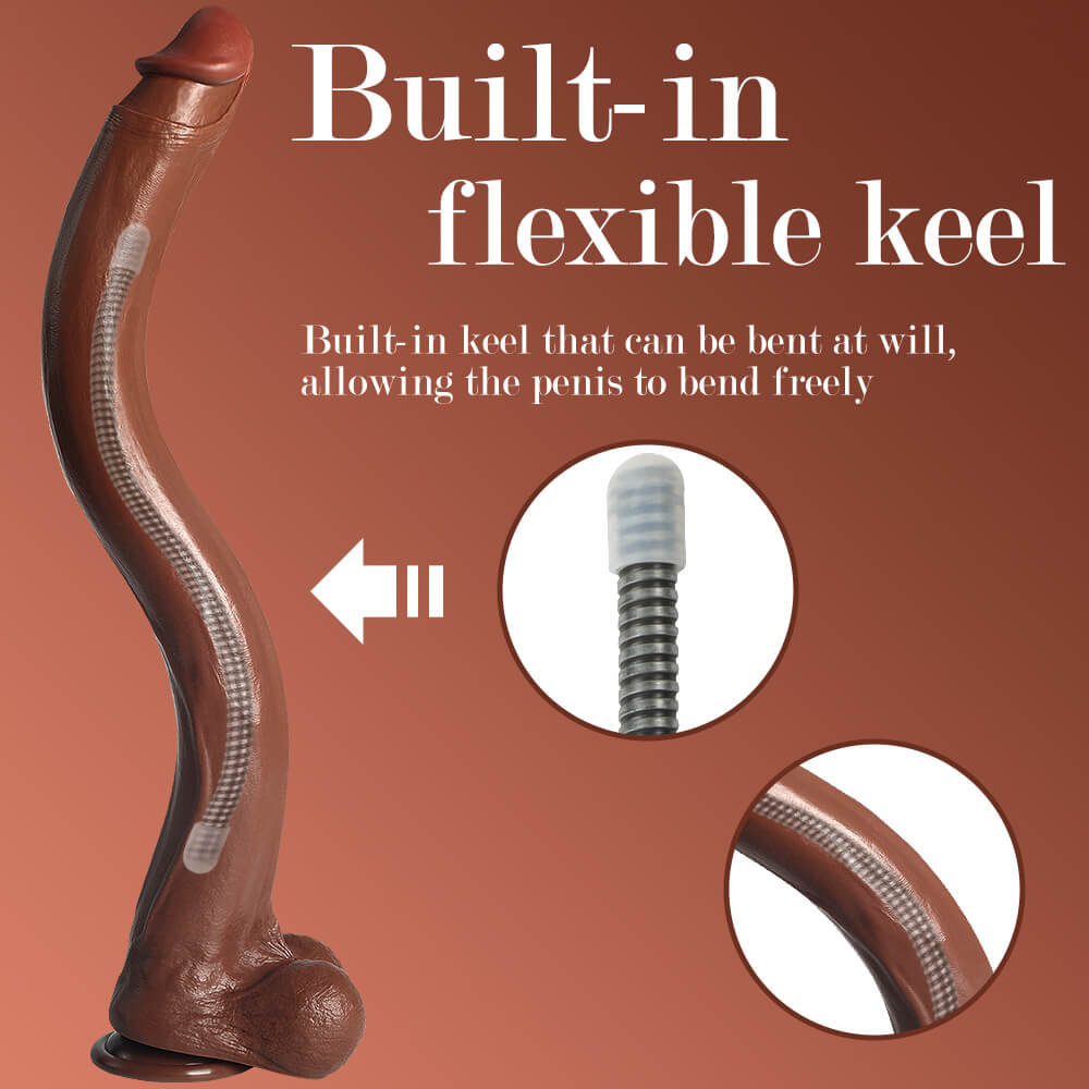 RON's extended version 22" * 2.1" Ended Sliding Skin Dildo