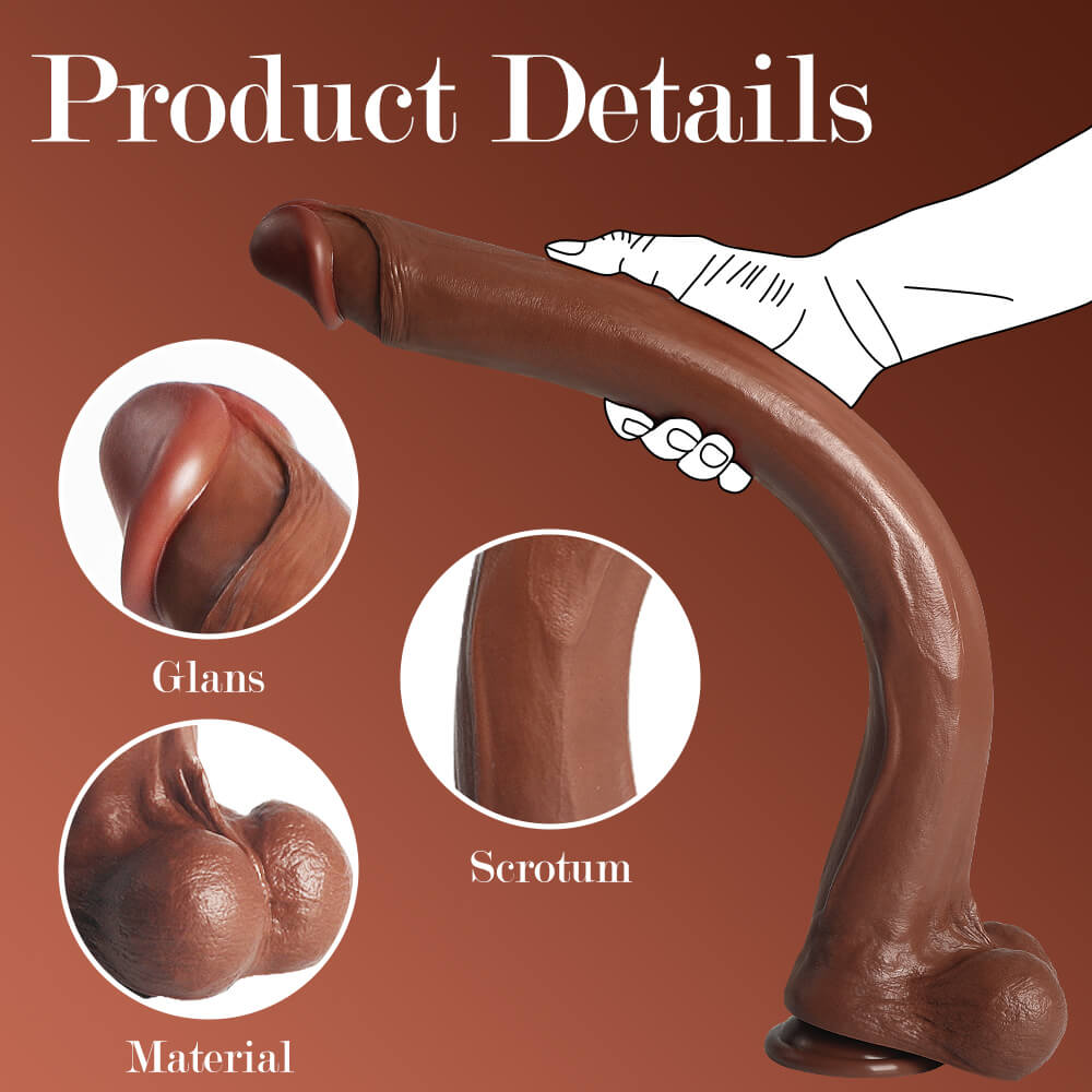 RON's extended version 22" * 2.1" Ended Sliding Skin Dildo