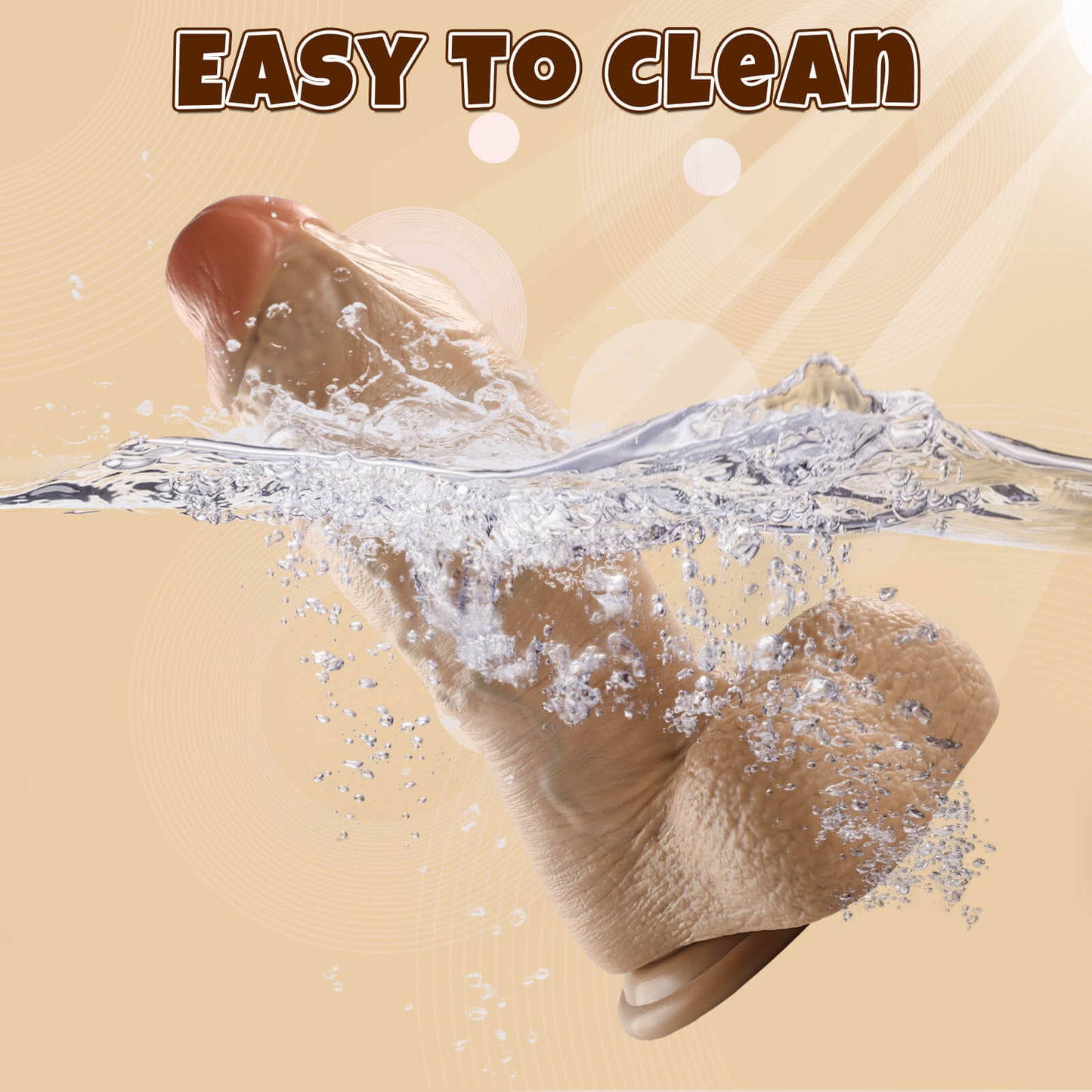 Reina 11" x 4.4" Brown Strong Extra Huge Thick Dual Density Dildo