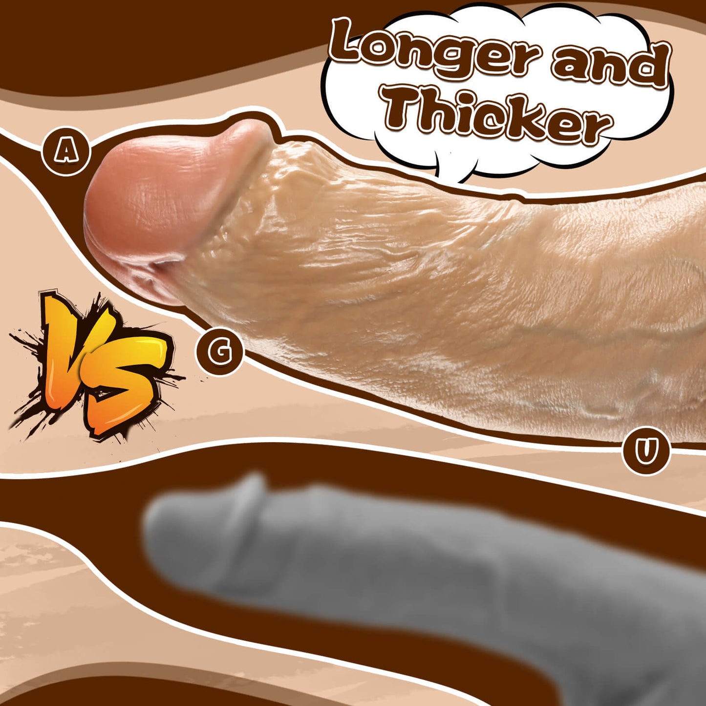 Avis 12.6" x 3.1" XXL Huge Dildo Soft Skin Dick Give You A Better Experience